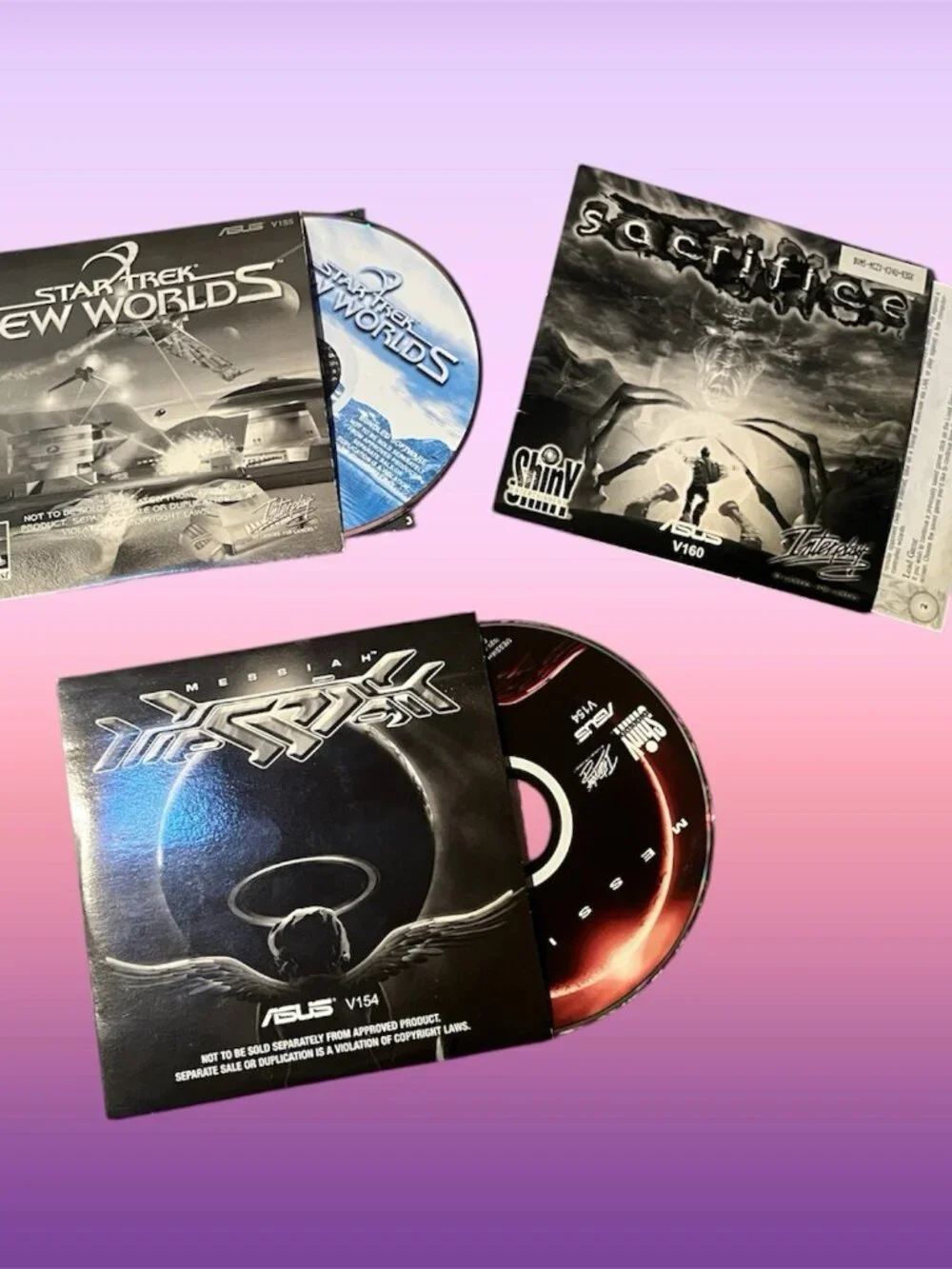 Sacrifice Star Trek New Wrolds Messiah PC 2000 Demo Promo Games In Slipcover